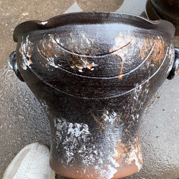 紫砂花盆高约27口约30