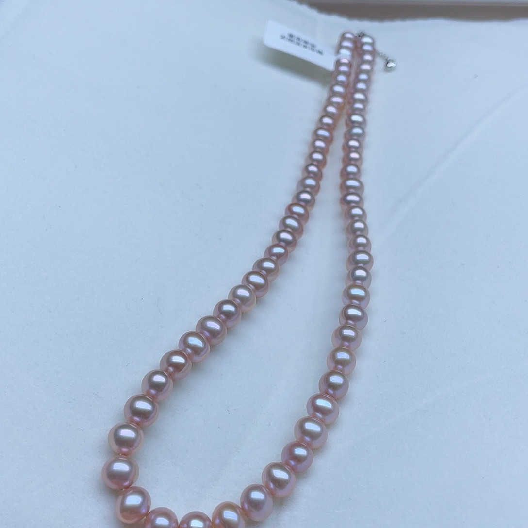 淡水珍珠颈饰银S925镶嵌