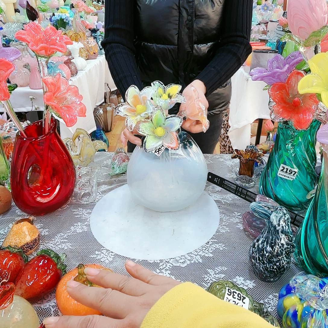 福利不退不换琉璃花瓶艺术品