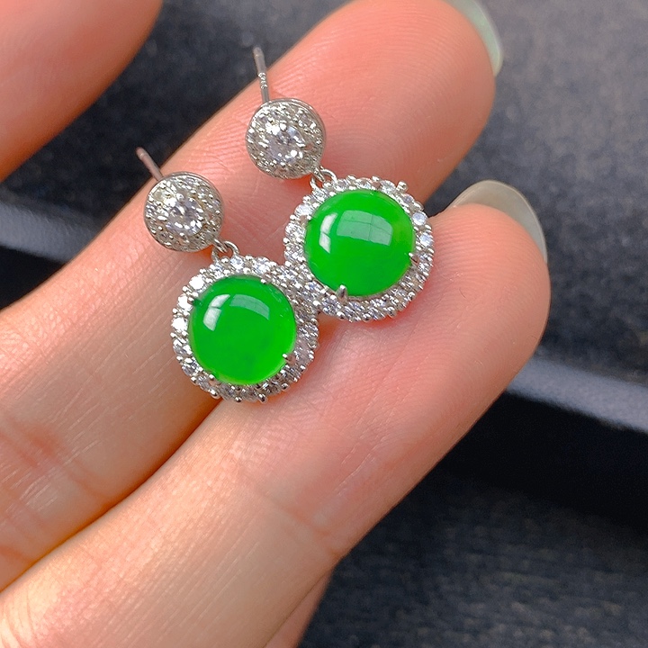 翡翠银S925镶嵌颈饰