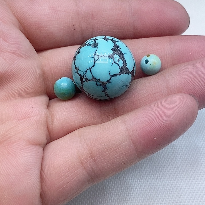 绿松石未镶嵌珠宝半成品午