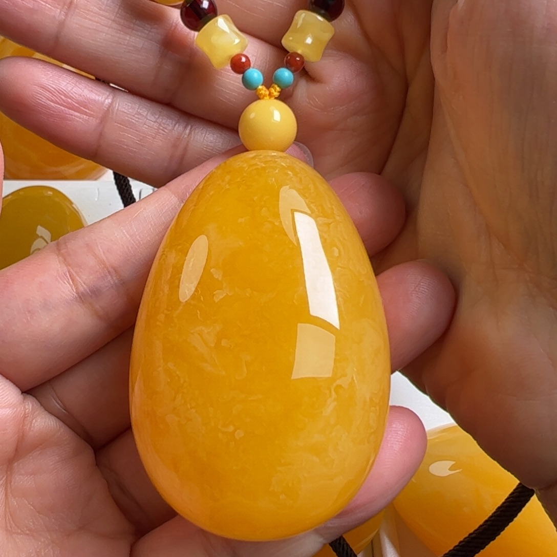 蜜蜡毛衣链未镶嵌无优化