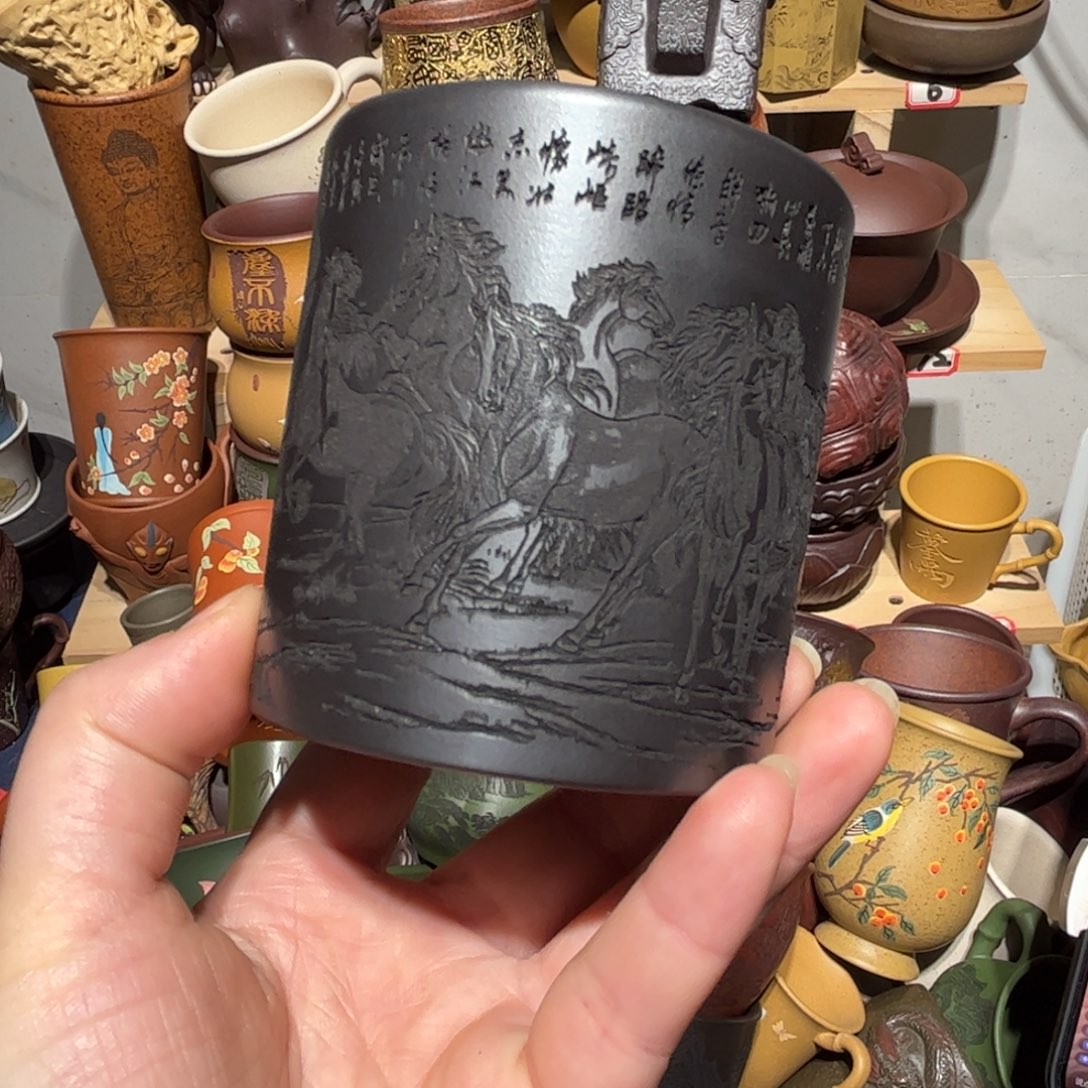 紫砂茶杯宜兴紫砂主人杯