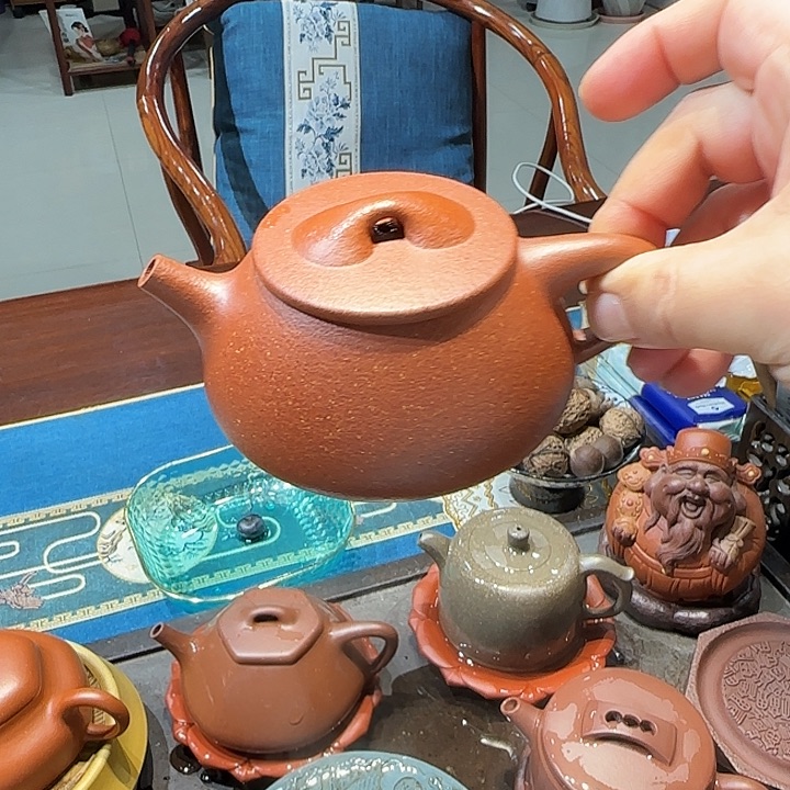 紫砂茶壶景州石瓢