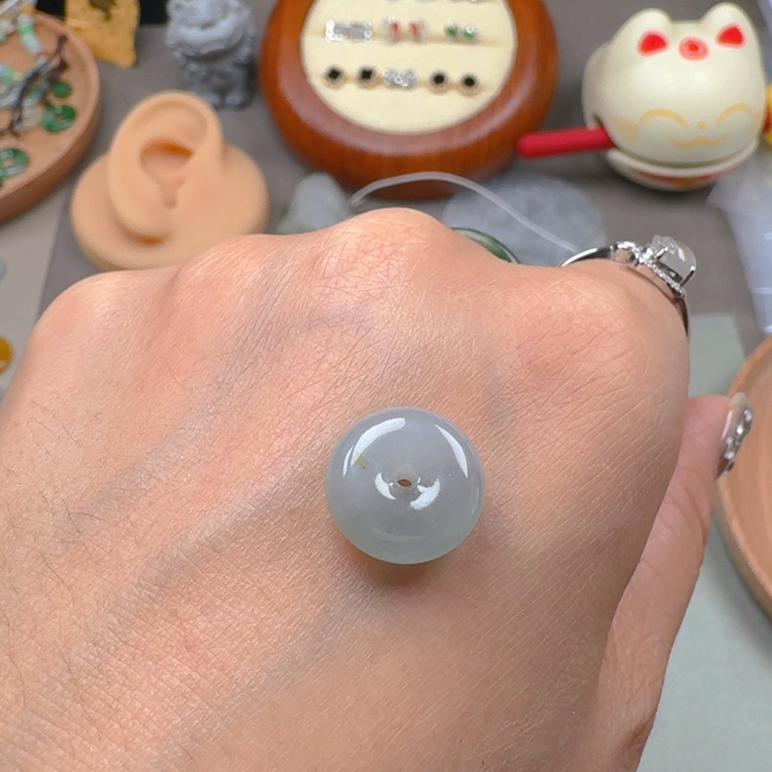 翡翠颈饰未镶嵌缅甸A货翡翠