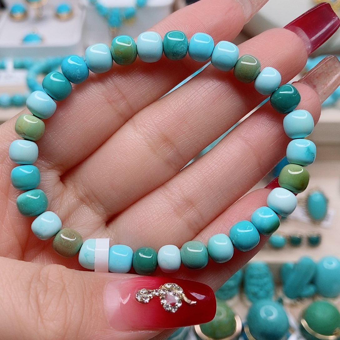 绿松石老型单圈6.6未镶嵌