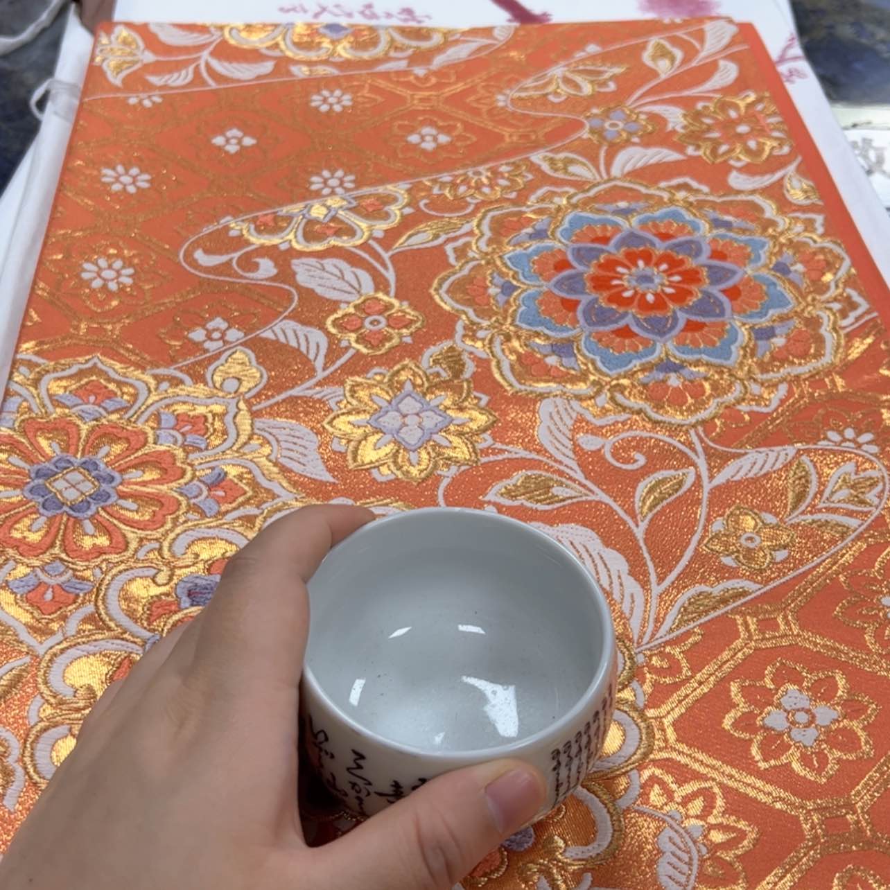 【闪购商品】莨***纱陶瓷马克杯带盖勺
