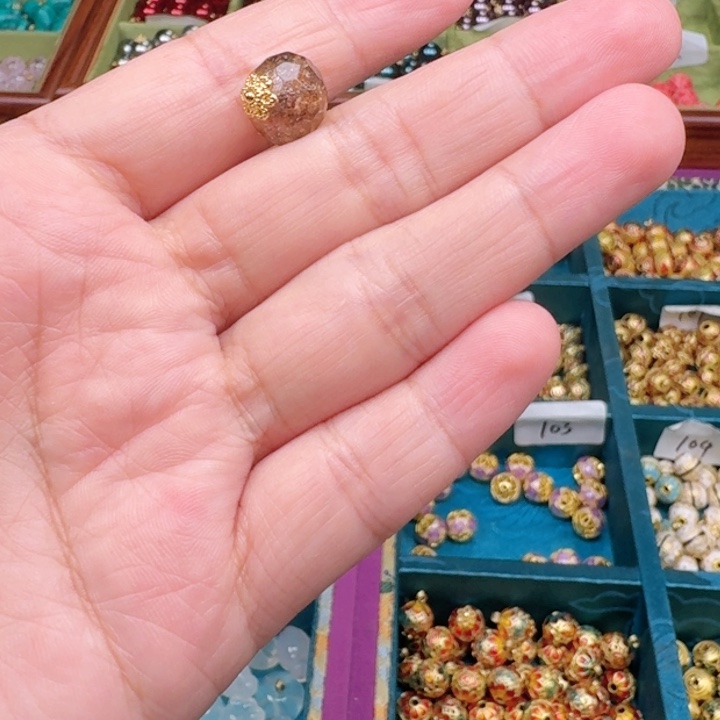 非遗传承手工铜扣圆珠