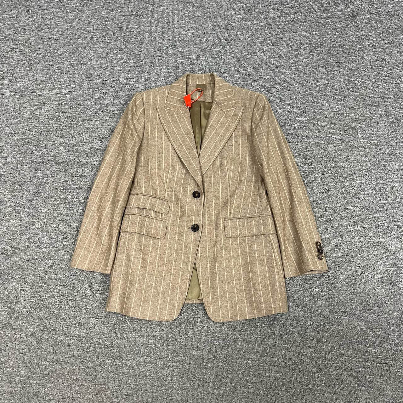 99新 AMIPARIS Maxmara 主线 条纹 羊毛西装外套 99新 38码