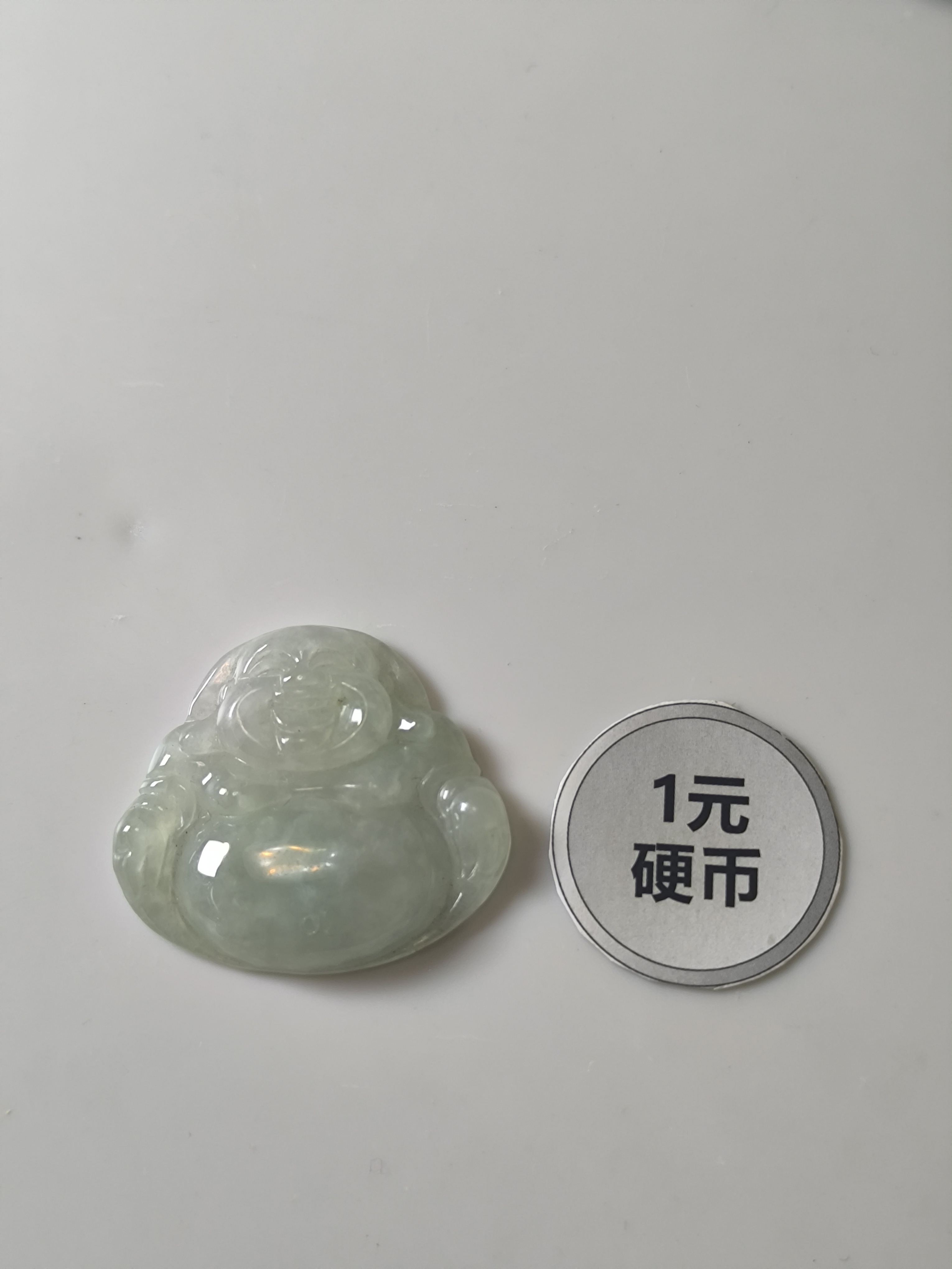 天然缅甸a货翡翠，佛公03，31.9/35.6/5.8