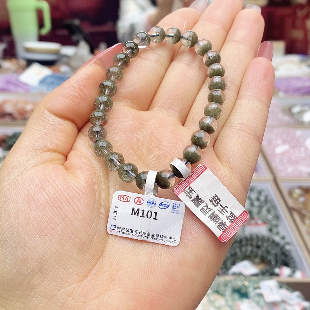 水晶手链未镶嵌A****9M101聚宝盆7m