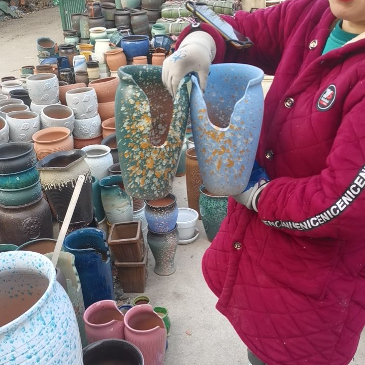 红陶14口26高两个盆