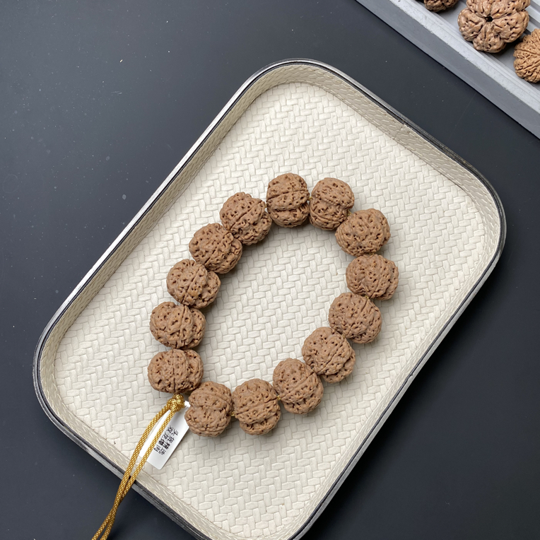 【玉化双龙爆肉】二档头货精选经典双龙爆肉五瓣金刚菩提牛筋红