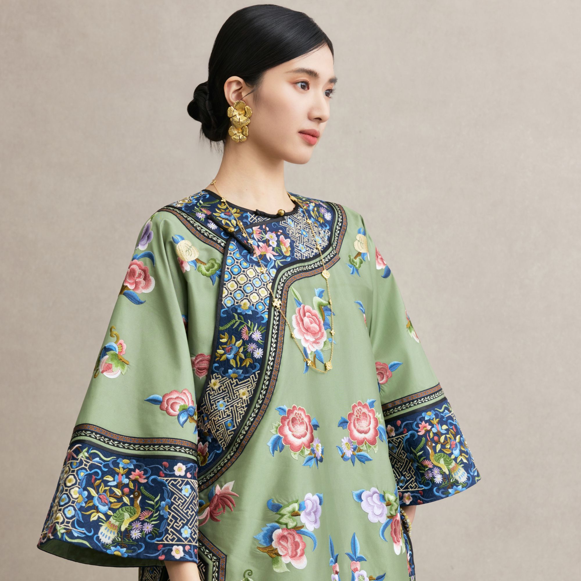 「浮生梦上衣」·   乐锦坊复古国风高端小众设计原创上衣热力感穿搭