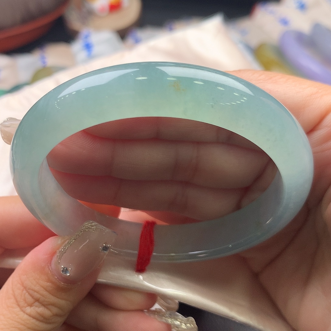 未镶嵌手镯翡翠58.3正圈