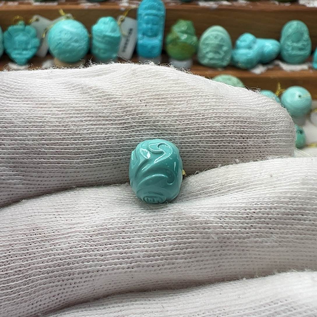 绿松石博古珠 未镶嵌