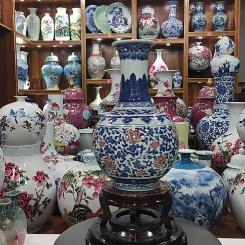 瓶景德镇陶瓷花瓶子