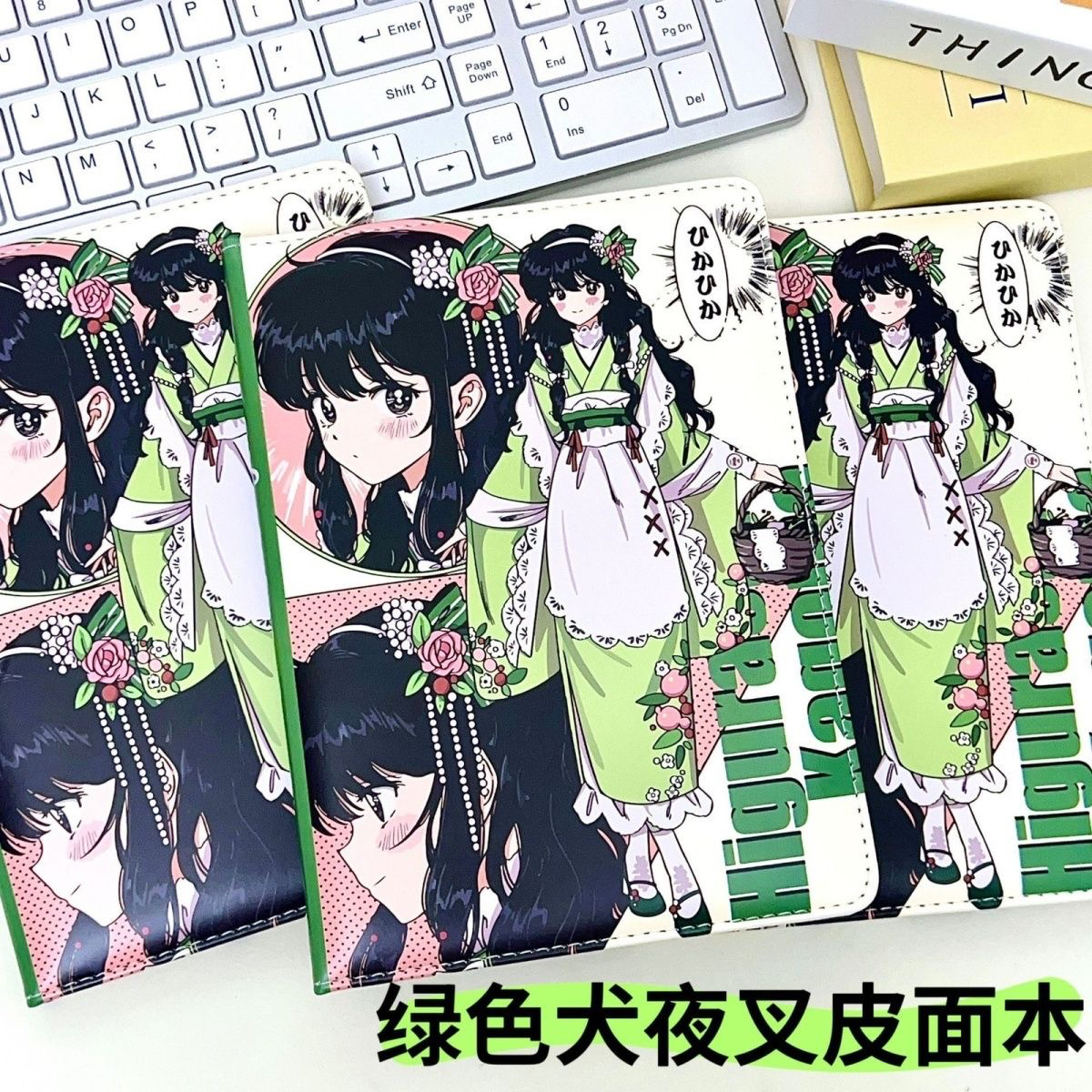 A5皮面彩页笔记本卡通动漫可爱手帐本学生日记本高颜值记事本