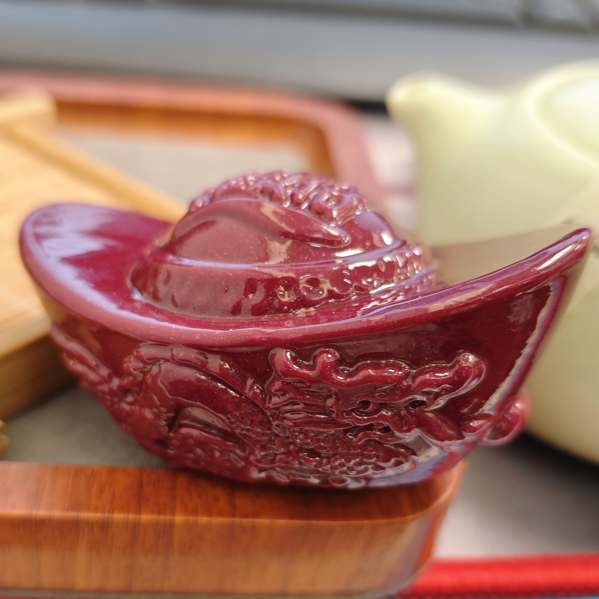 含辰砂工艺品朱砂元宝摆件A42(多样性发)F