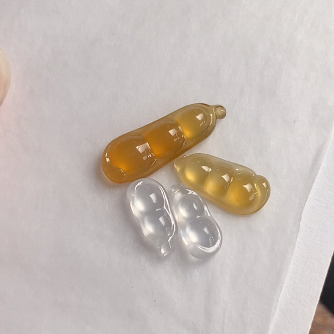 天然缅甸翡翠A货未镶嵌福豆四粒买断不退不换-佳
