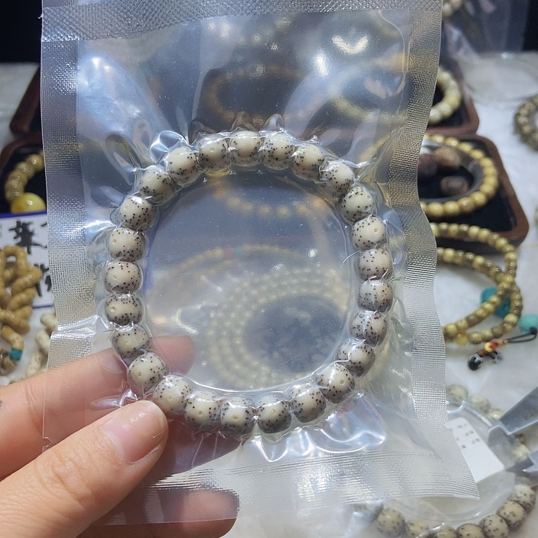 星月菩提手串月留白9x 8