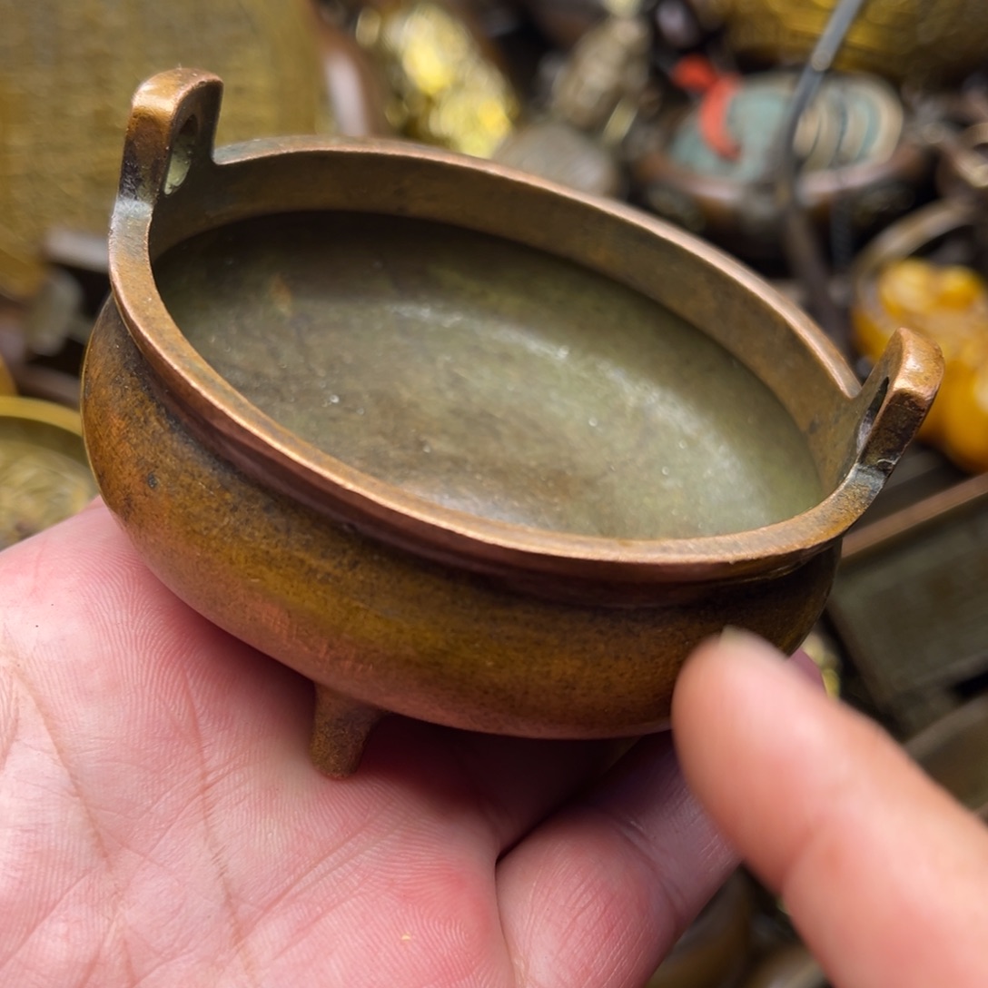 茶壶香炉铜器摆件