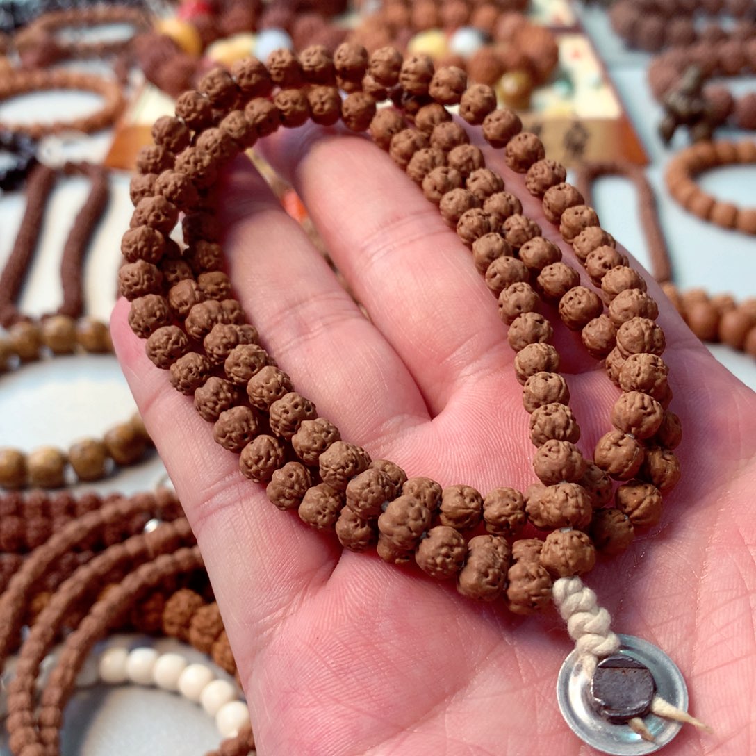 金刚菩提手串五爪金龙包子肉佛手原桩