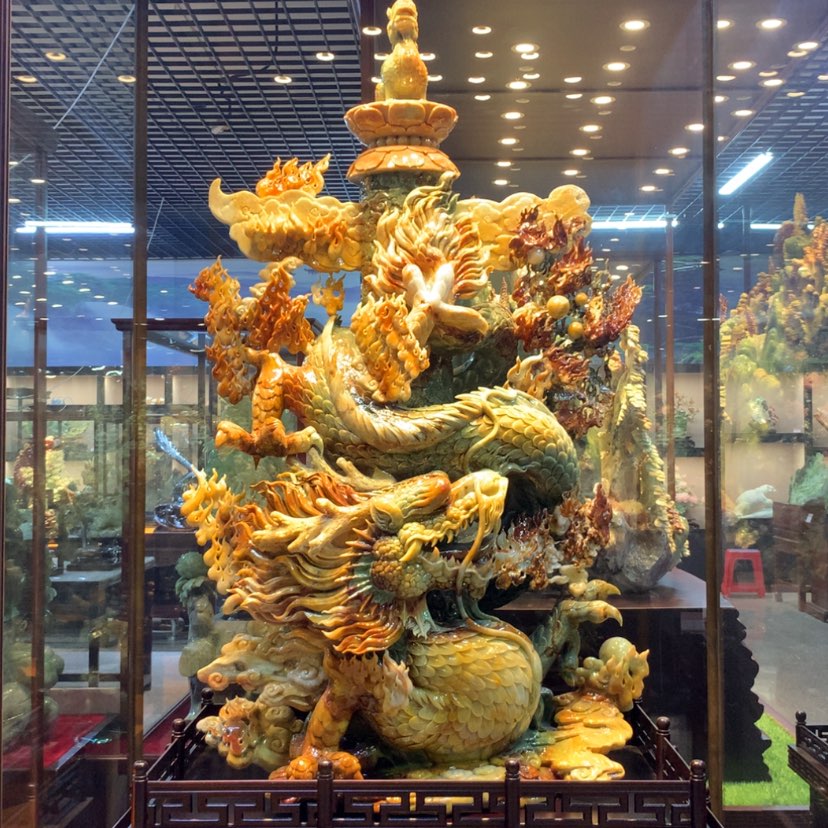 【闪购商品】未镶嵌蛇纹石玉摆件覆膜