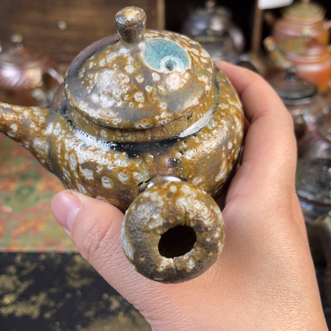 杯彬*?柴烧茶器主人侧把