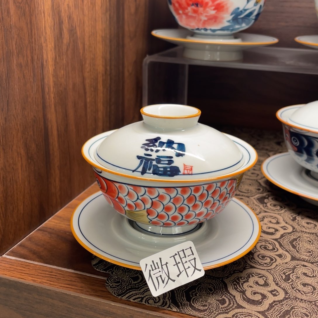 微瑕釉下彩纯手绘