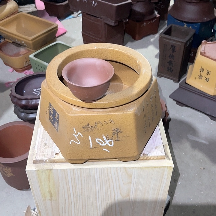 紫砂花盆紫砂等传统