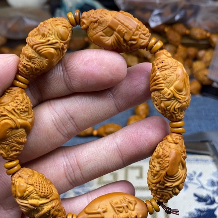 橄榄核手串/手链橄榄核雕工艺手串