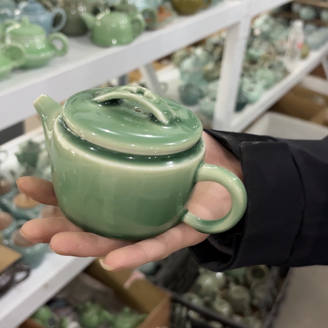 龙泉云间青瓷小米茶器