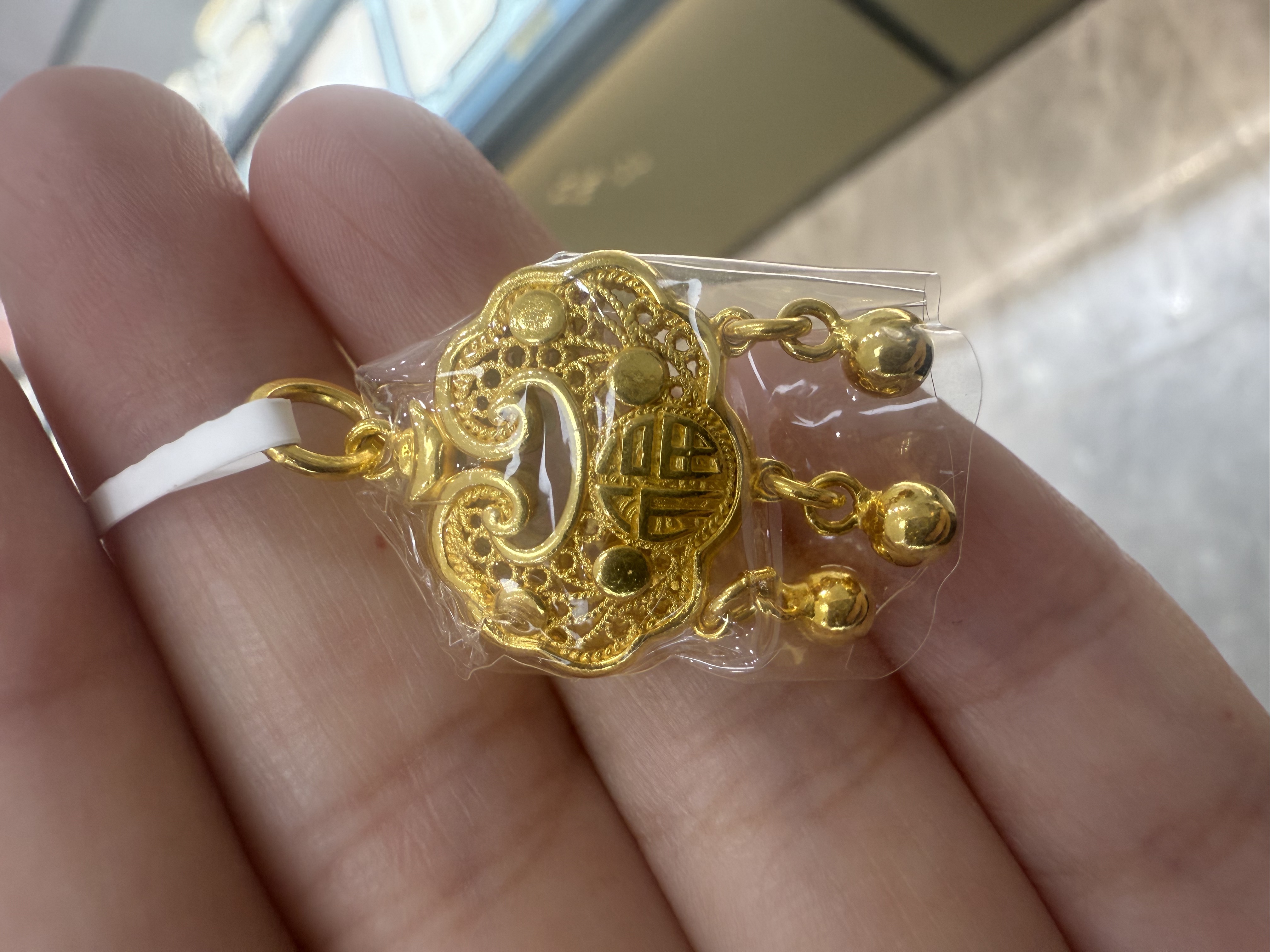 吊坠925银 赠银锁骨链送女友七夕礼物