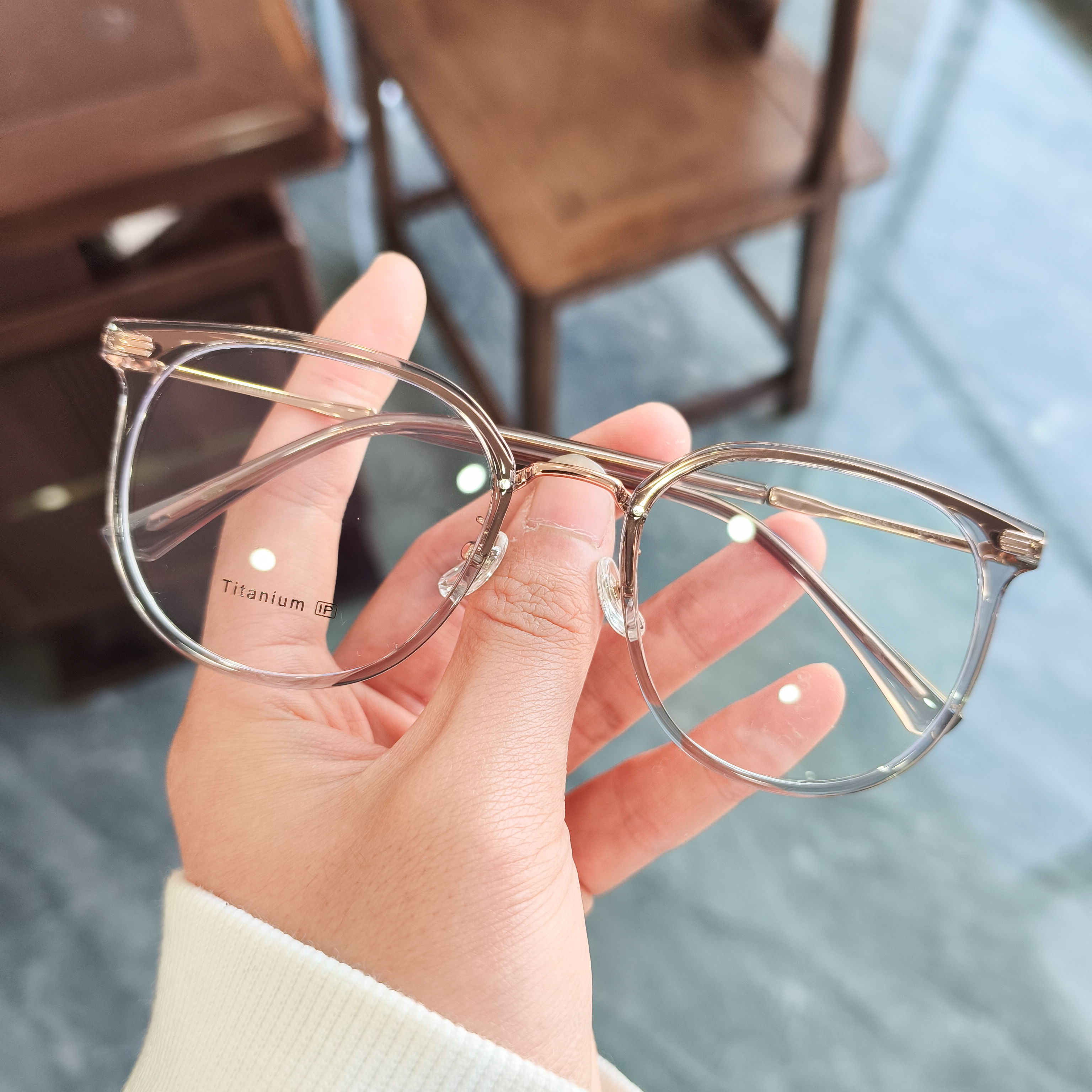 2025新款网红百搭时尚ins韩版眼镜LXTI026 明星同款眼镜复古透明