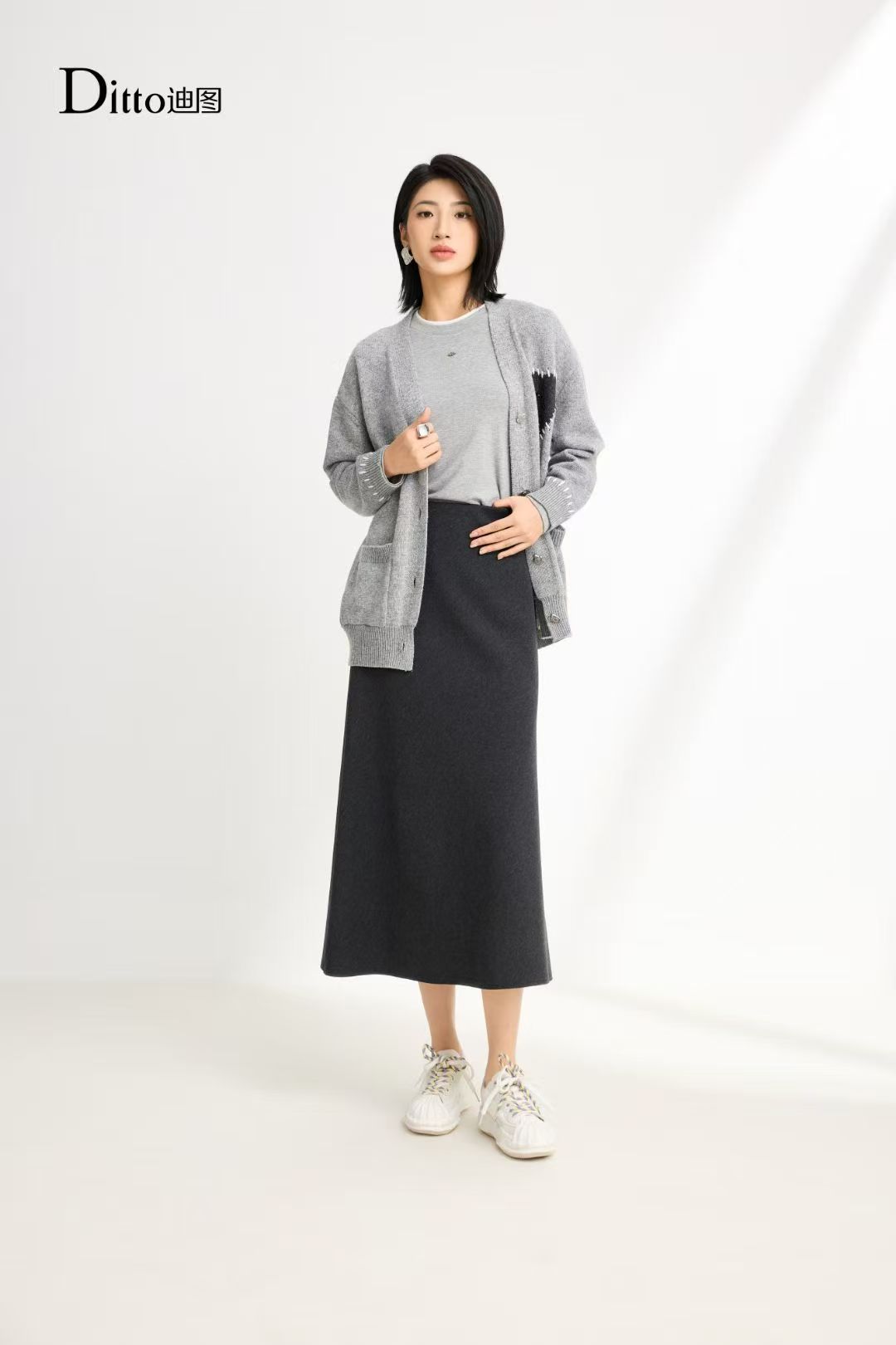 Ditto/迪图DWDW686青春风针织开衫