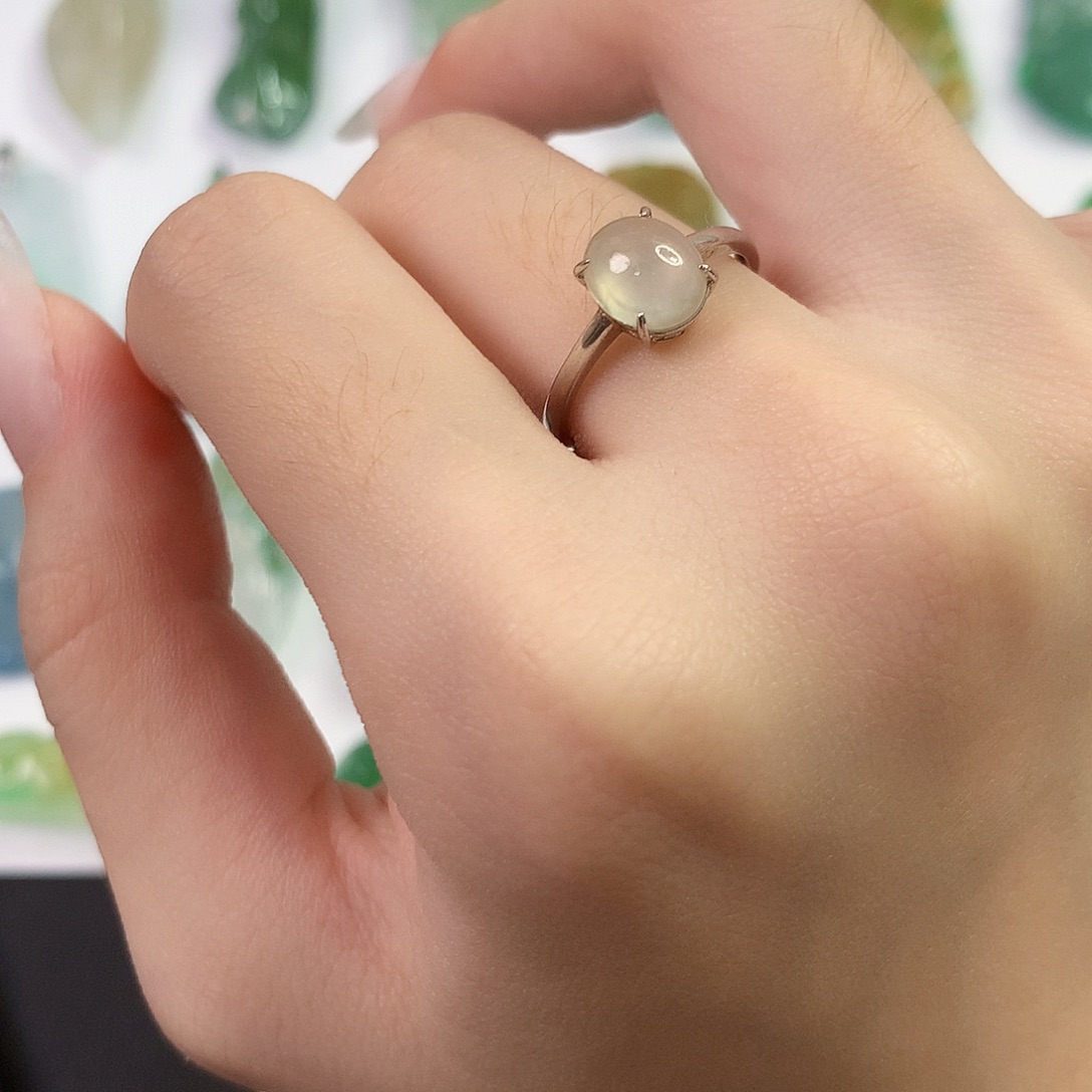 翡翠银S925镶嵌颈饰