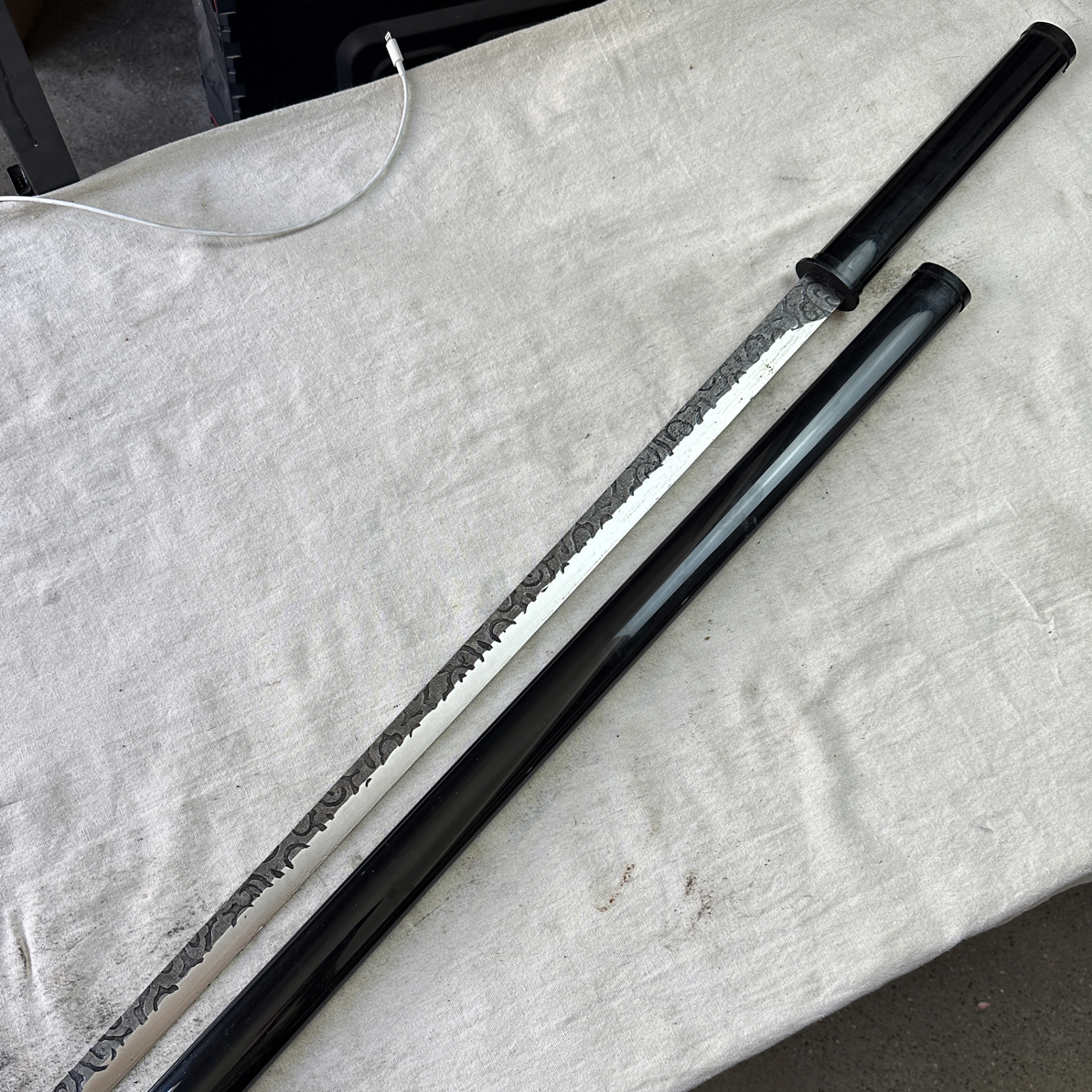 2182 龙泉昊天宝剑高猛钢唐横刀包皮鞘未开刃