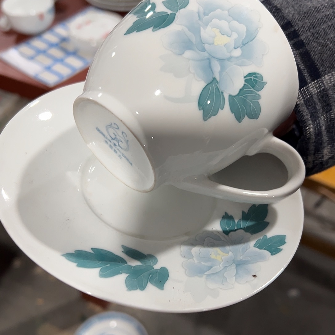 牡***丹醴陵瓷直播供货基地手绘