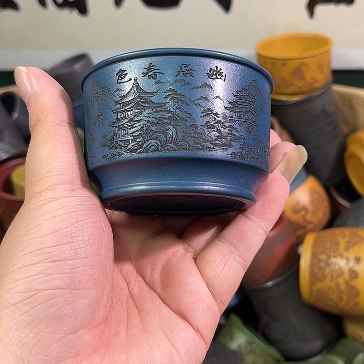 茶杯紫砂全手工紫砂主人杯