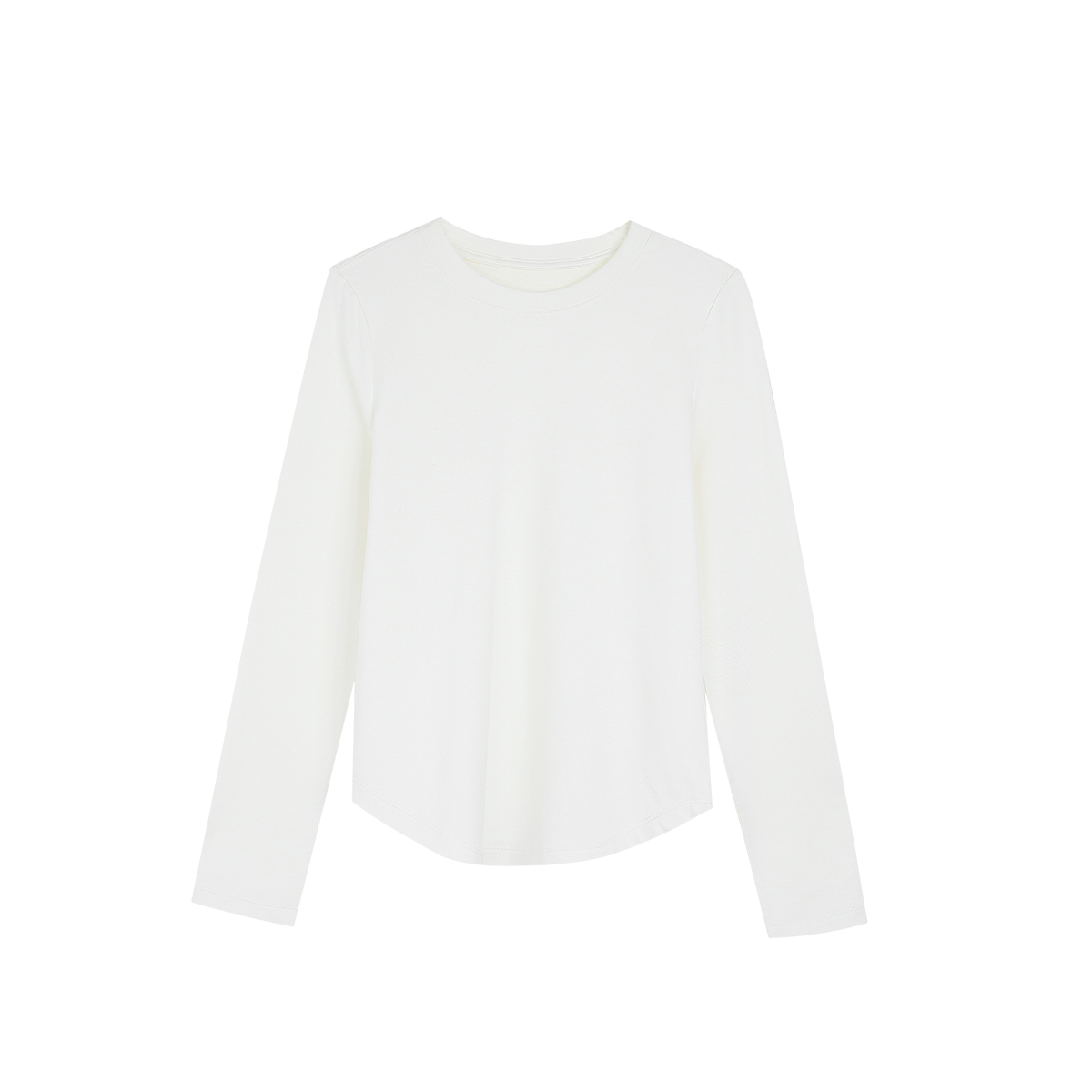 2510018-LU 秋冬新款拉绒长袖莫代尔针织打底衫