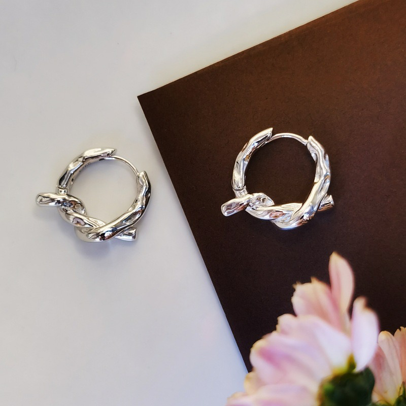 不锈钢耳饰 简约大气耳环耳扣