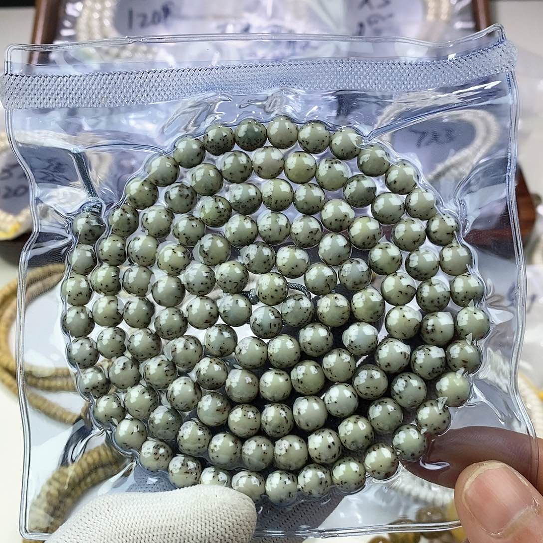 星月菩提吊坠河豚圆珠8mm