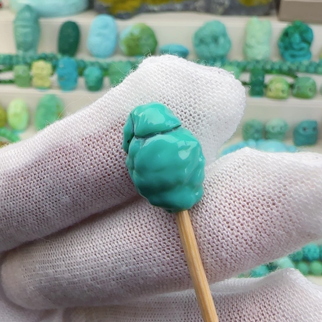 绿松石未镶嵌绿松石主播璐璐