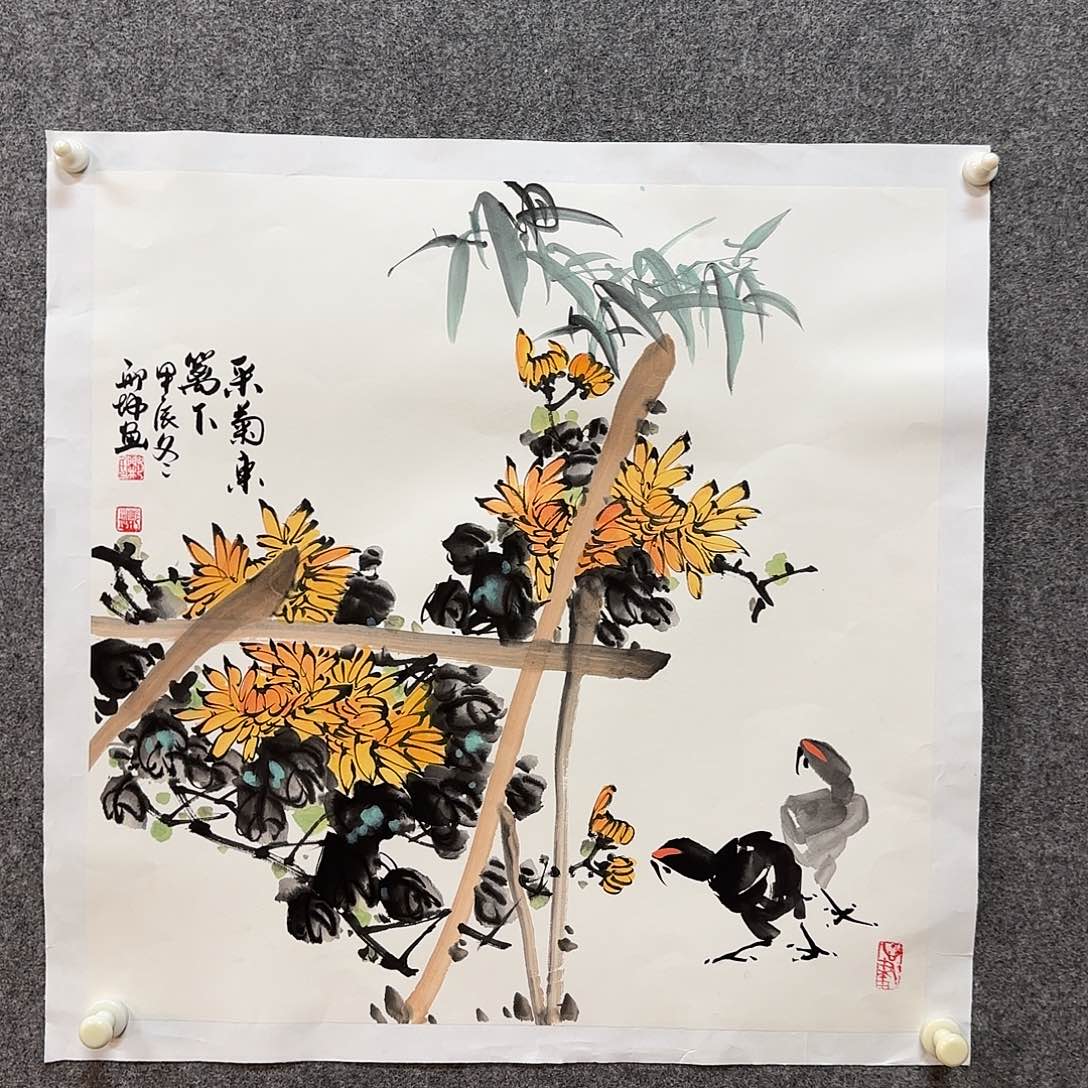 国画邢坤老师手绘作品