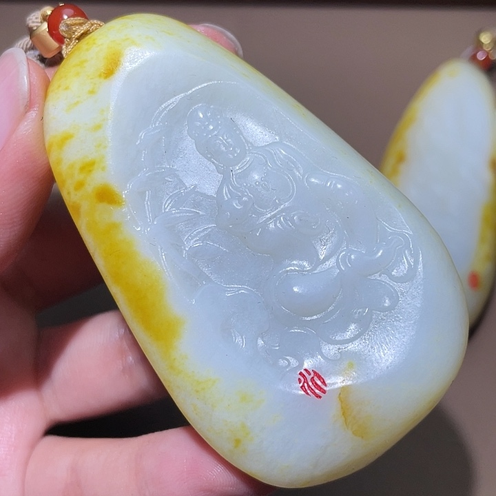 和田玉颈饰未镶嵌Y