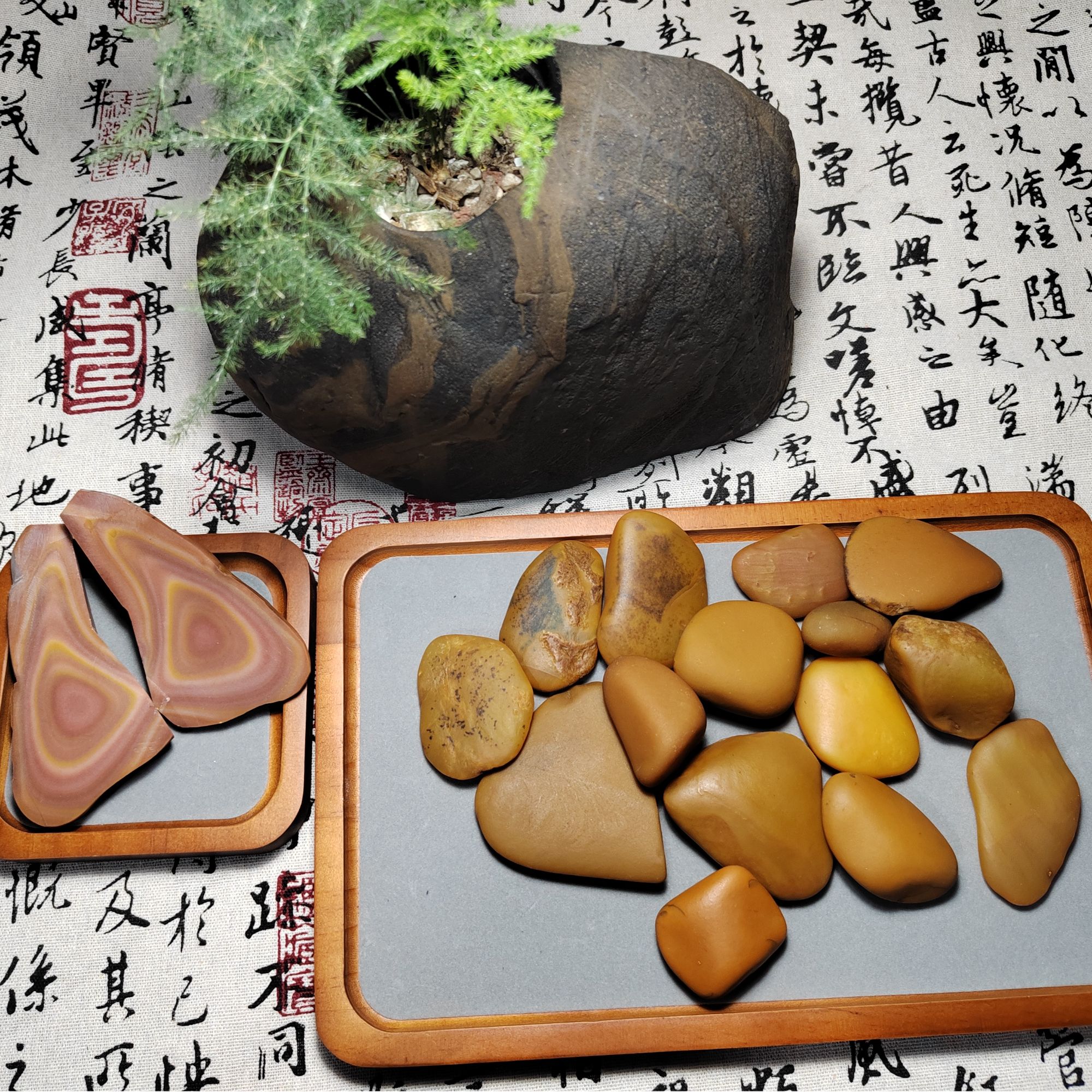 黄蜡石原石奇石雕刻件居家摆件直播专用一物一拍(10-100)拍这个