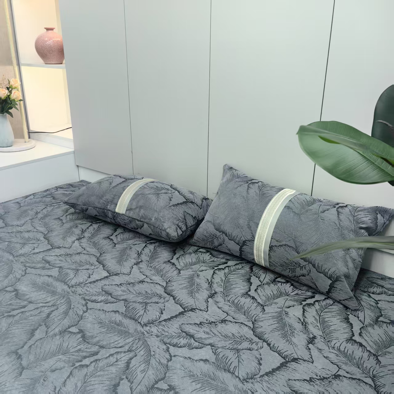 暖木杨（金枝玉叶枕套一对）高密雪尼尔面料柔软舒适亲肤透气 40*70