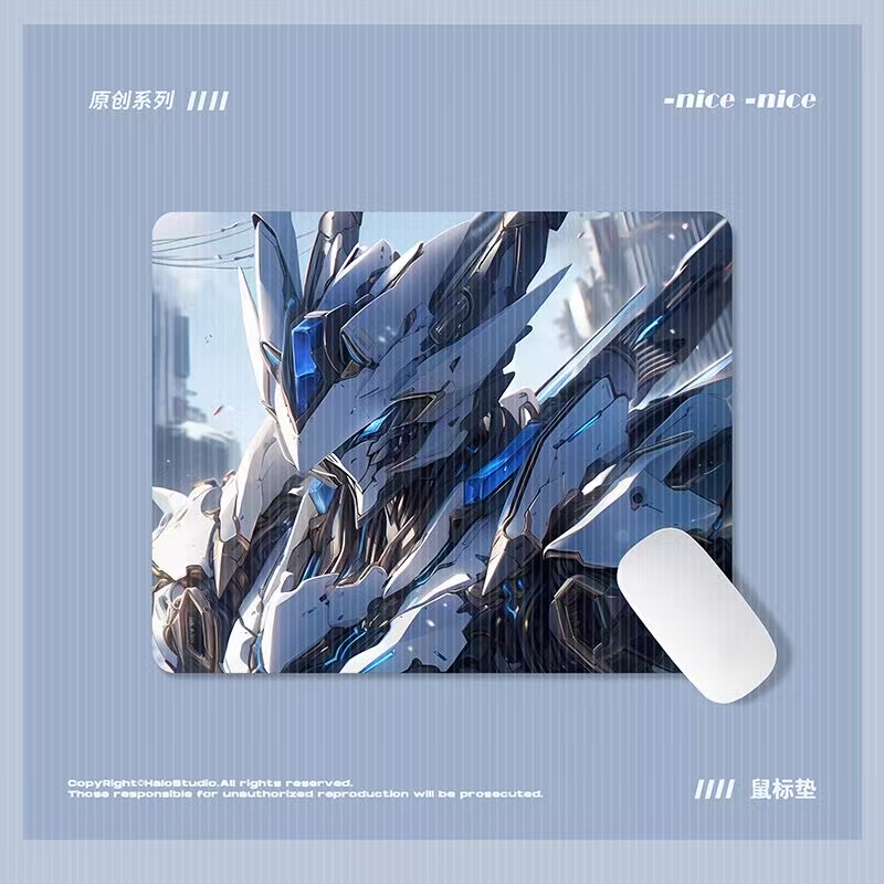 【星运潮玩工作室】精美高达图案鼠标垫附高达手办-1
