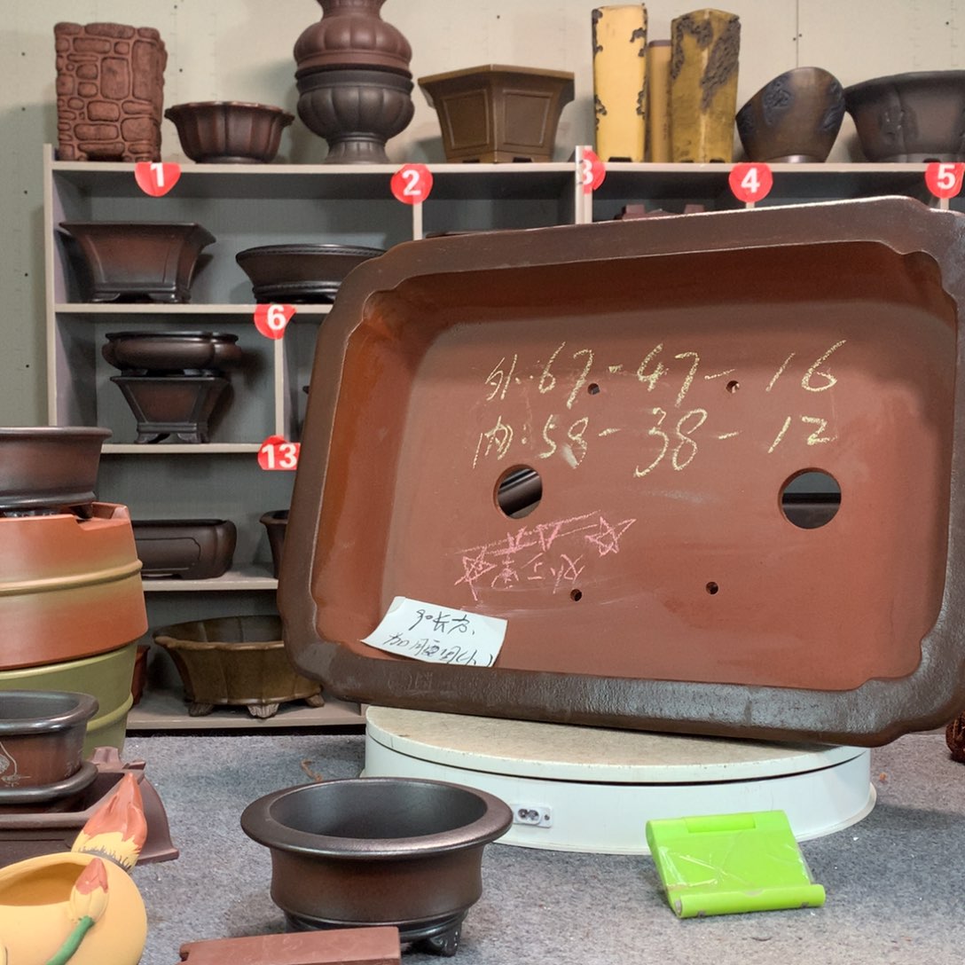 宜兴紫砂花盆处理